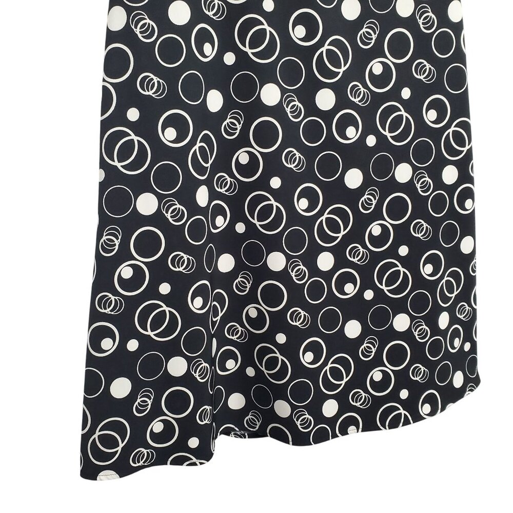 AB Studio Size 16 Dress Halter Circle Knee Party Shaped Fit Flare Rockabilly - Picture 5 of 12